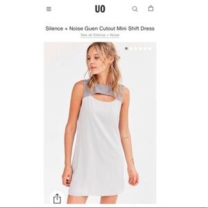 Silence + Noise Guen Cutout Mini Shift Dress